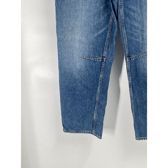 Madewell The Darted Barrell Leg Jeans Button Fly Sz 27 - Picture 2 of 8